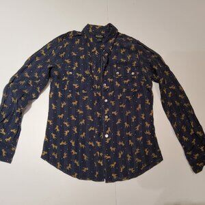 Lucky Brand Men Button-down long sleeve shirt VOILE Size S